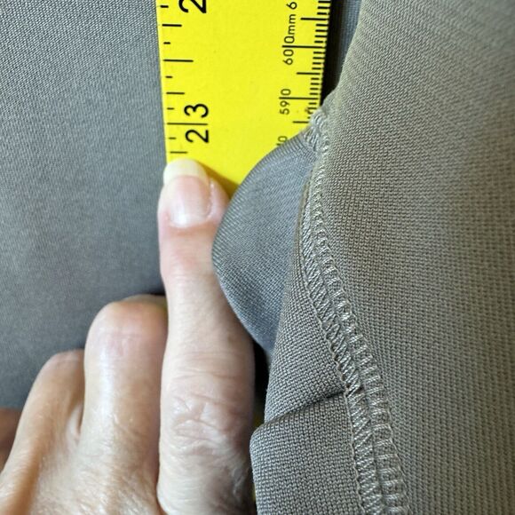 Nike Pants Women Large 12-14‎ Gray Legging Cropped Stretch Pull On Fit Dry - Picture 8 of 10